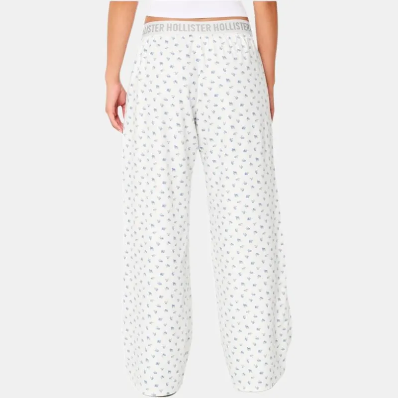 Hollister Casual Pants Women's White Floral-2