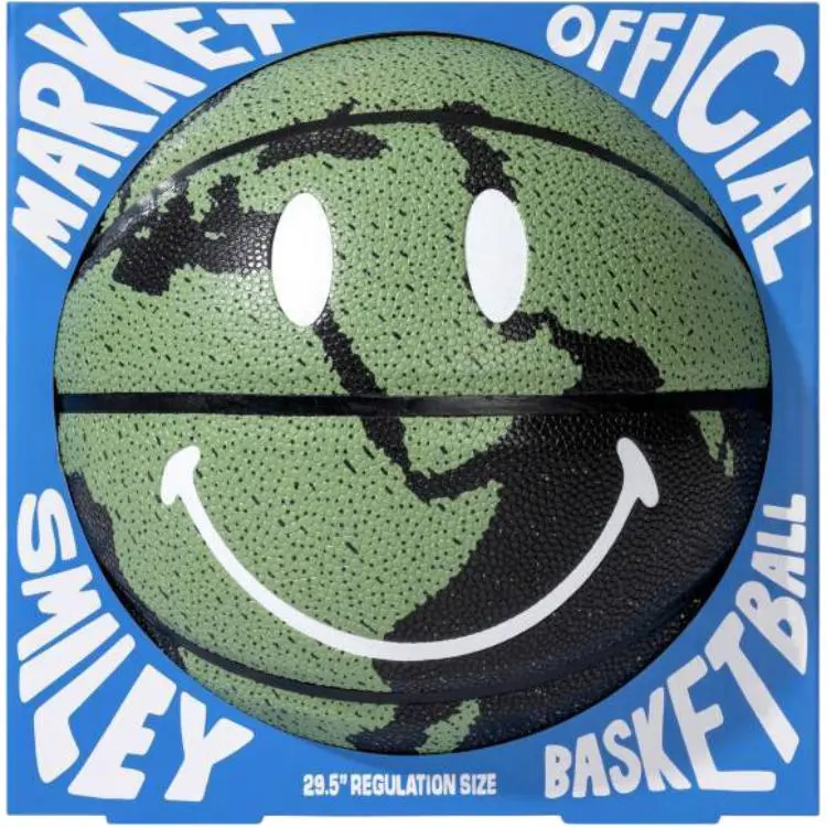 Chinatown Market Rubber Basketball Green Size 7 Training Unisex-1