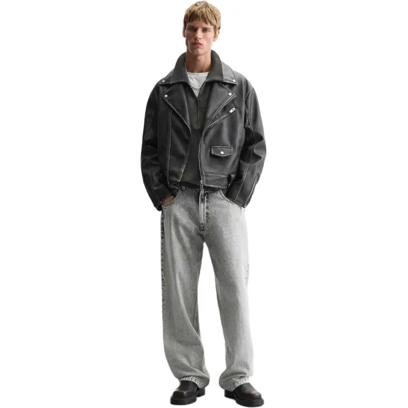ZARA Jackets Men Brown-4
