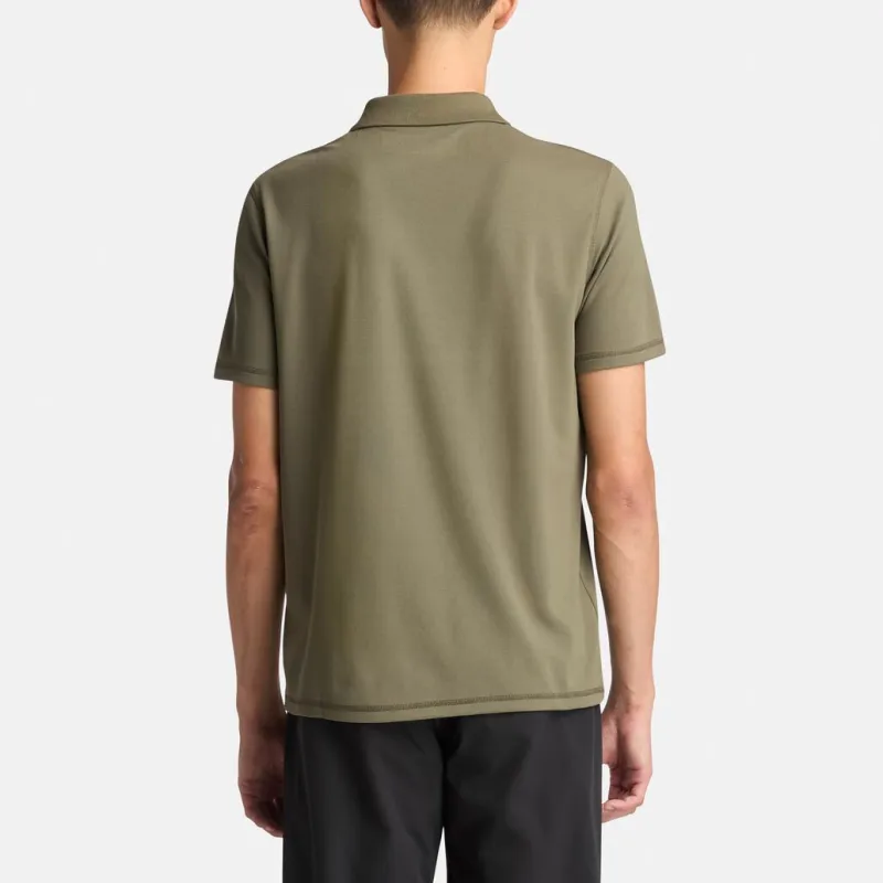 Timberland Polo Shirt Men's A58 Army Green-3