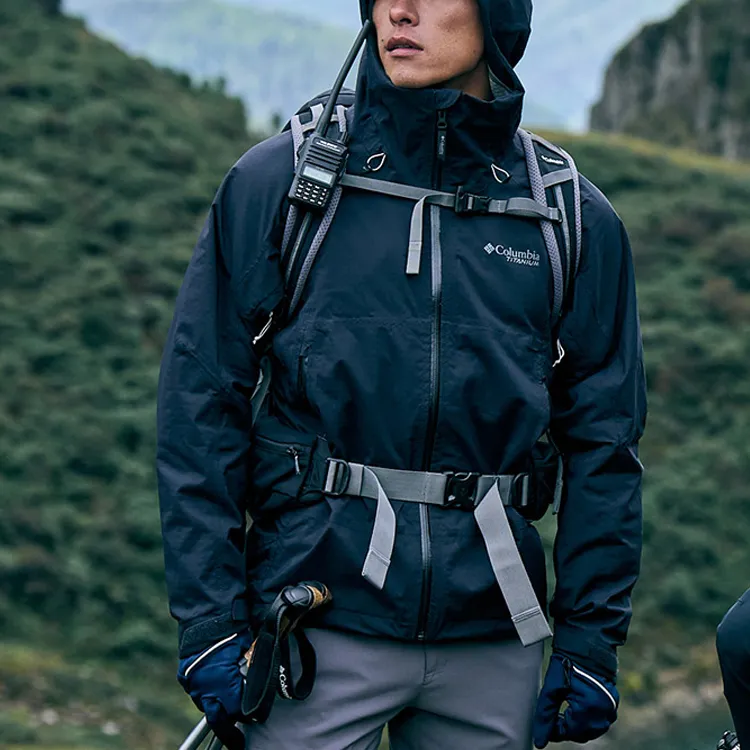 Columbia TITANIUM Jackets Men Blue-2
