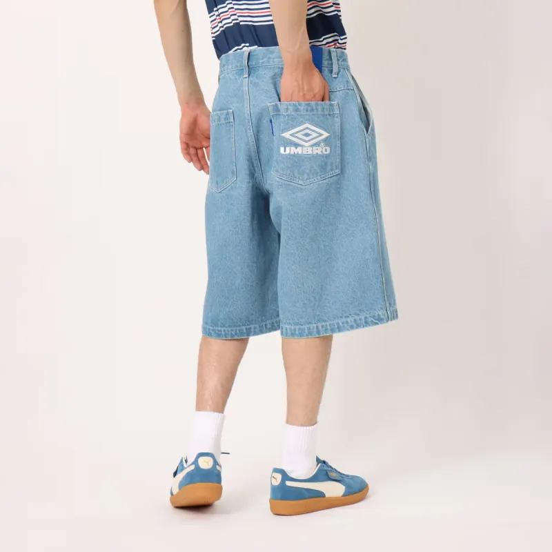 Umbro x Atmos SS24 Denim Shorts Unisex Blue-2