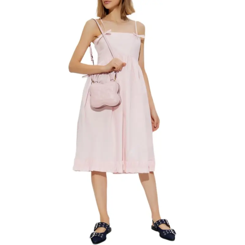 GANNI Strappy Midi Dress-2