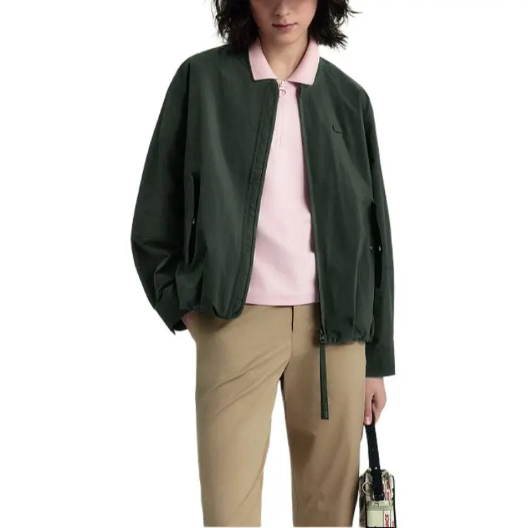 LACOSTE Jacket Women's Stone Black Green-3
