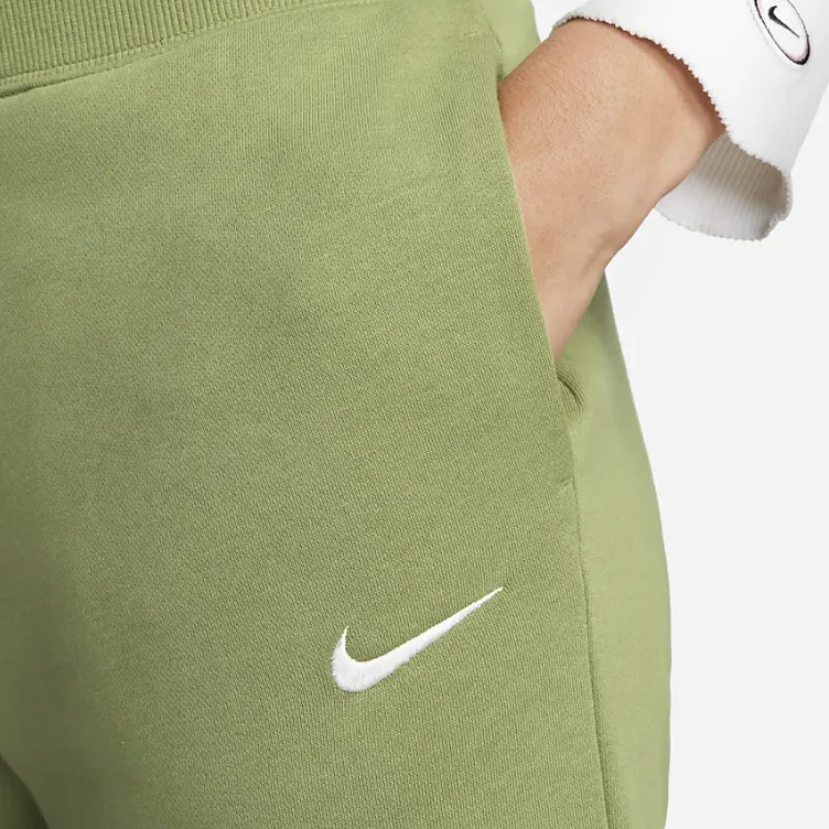 Nike Knitted Sweatpants Women's Olive Green-3