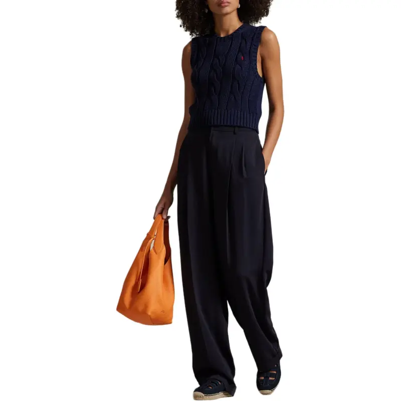 Polo Ralph Lauren Cable Knit Cropped Vest-3