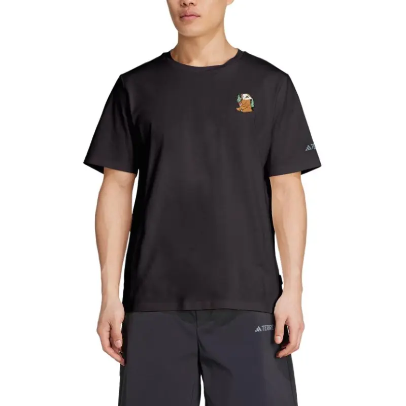 Adidas Terre POLYGIENE GRAPHIC T Shirt Unisex Black-3