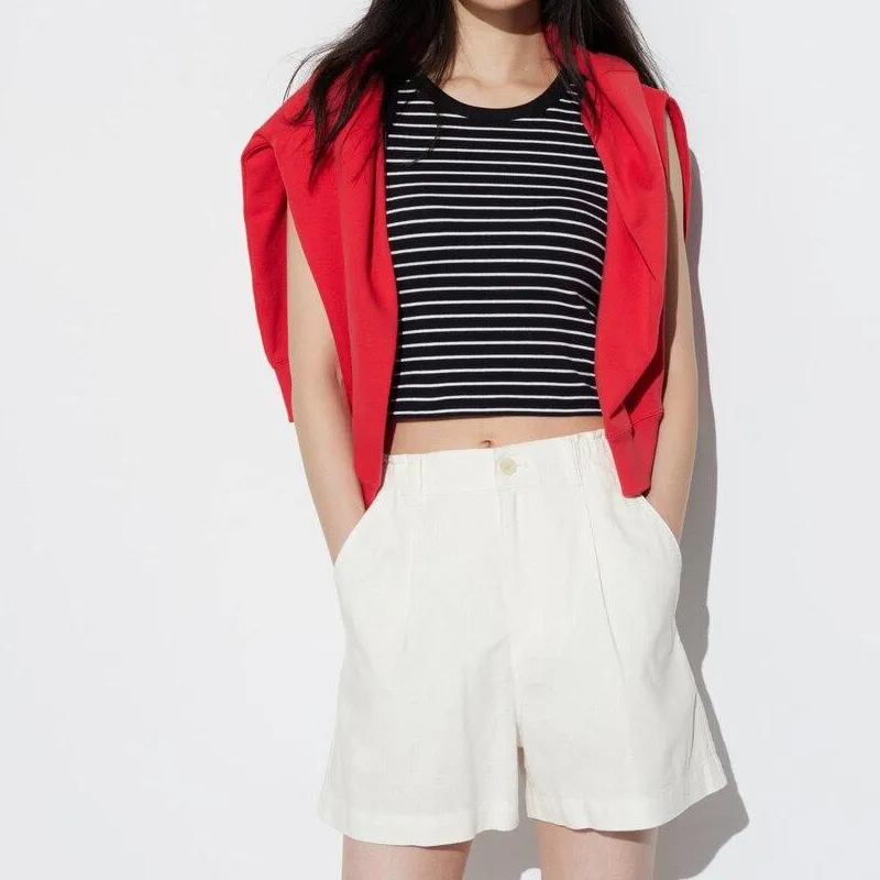 UNIQLO Casual Shorts Women's White-4