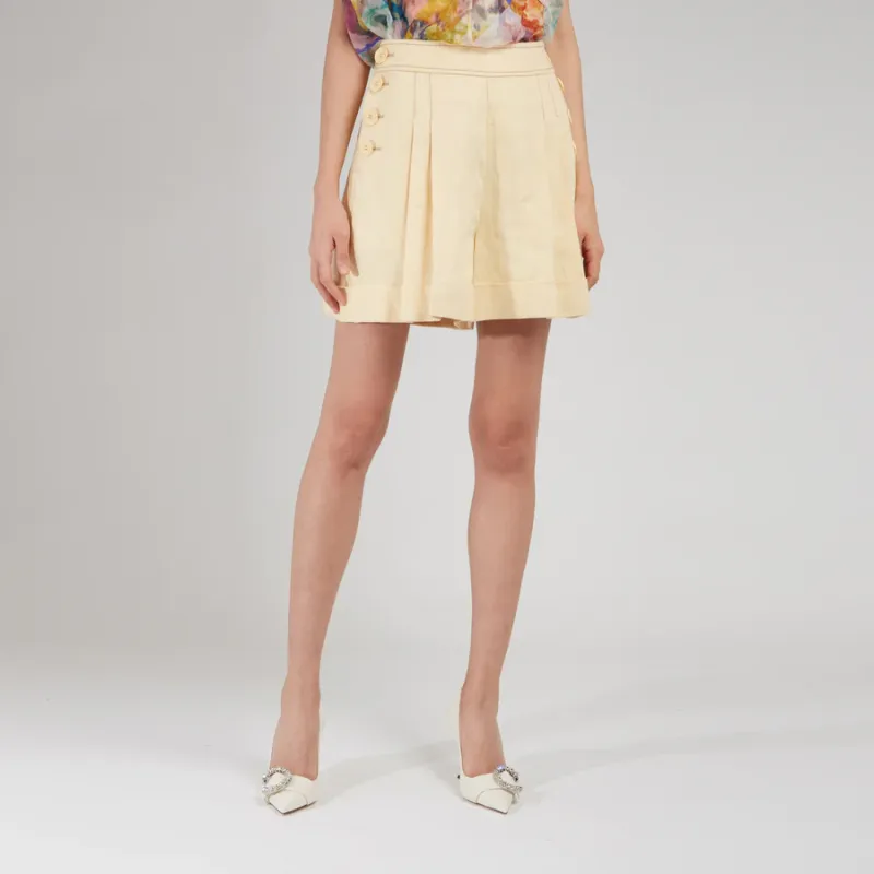 Zimmermann High Tide Button-Detailed Shorts-3