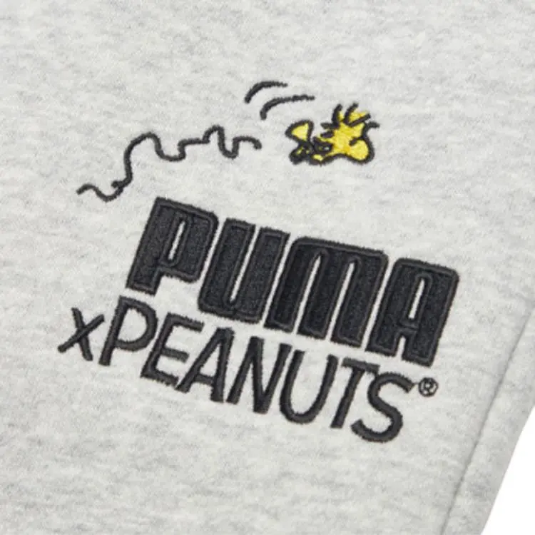 PUMA Knitted Sweatpants Men Light Mixed Gray-4