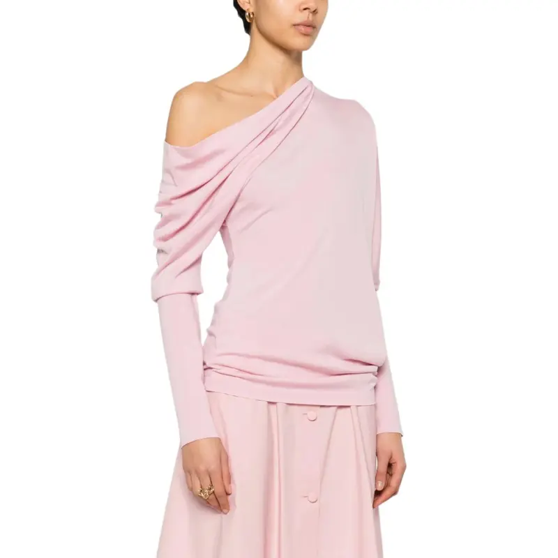 MOSCHINO Asymmetric neck Mini Dress-3