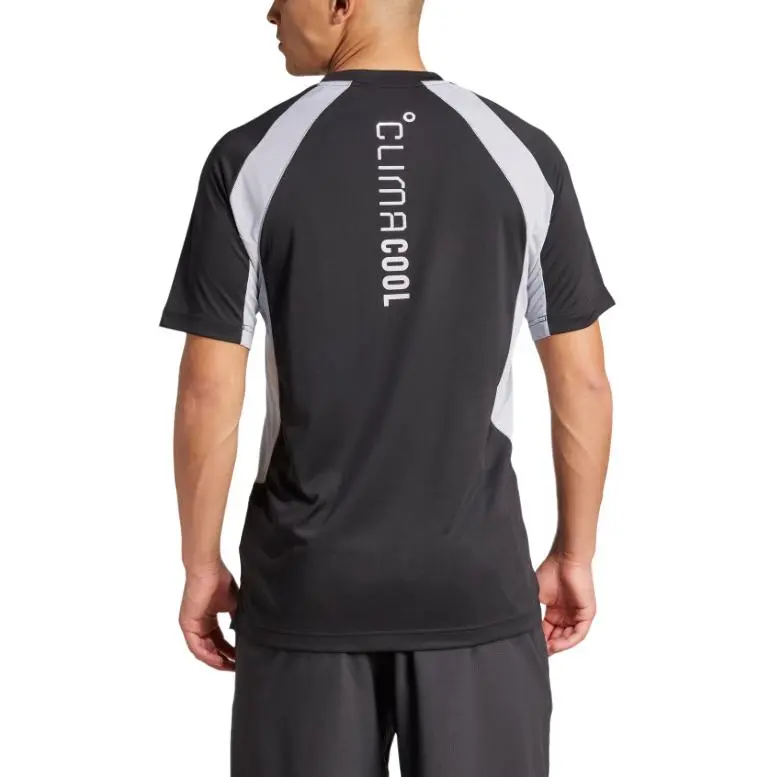 Adidas SS25 T Shirt Men's Black/Light Silver-2
