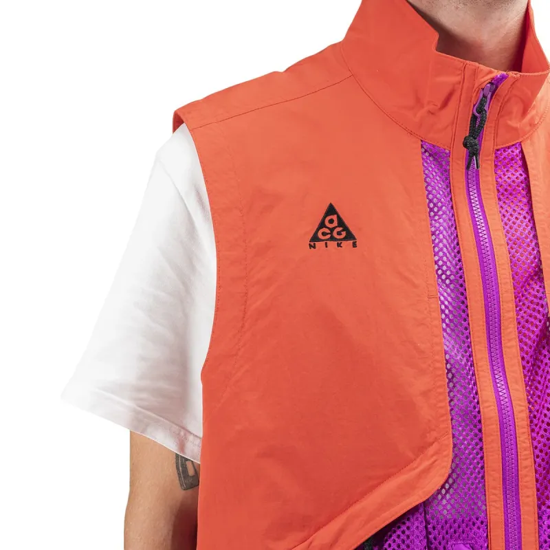 Nike Vests Men Orange Red-3