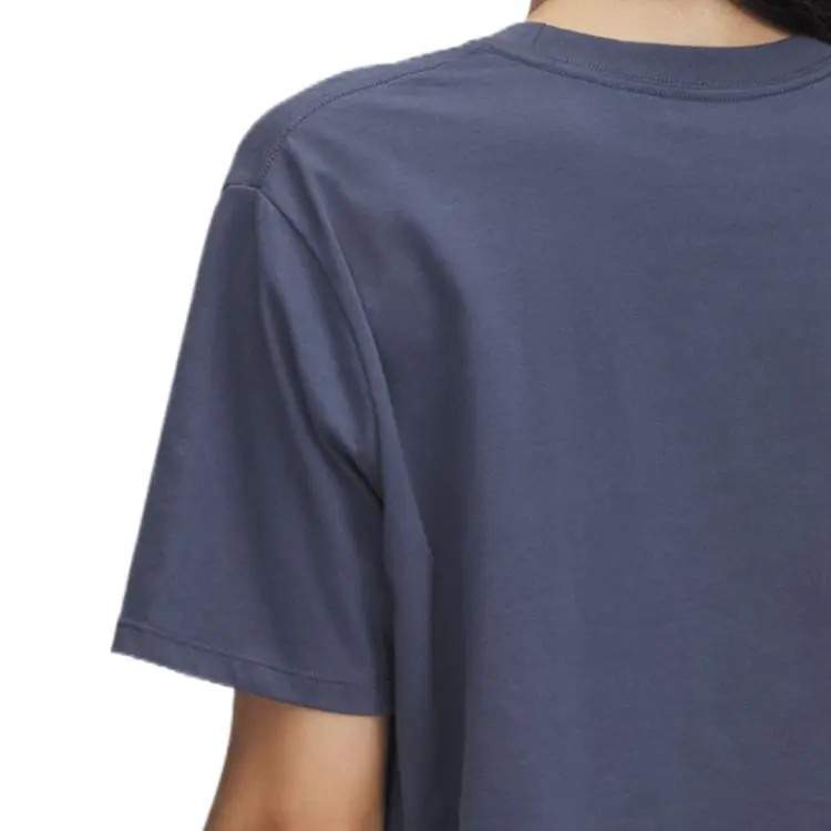 Under Armour Drop Shoulder Sleeve T Shirt Women's Blue Gray-3