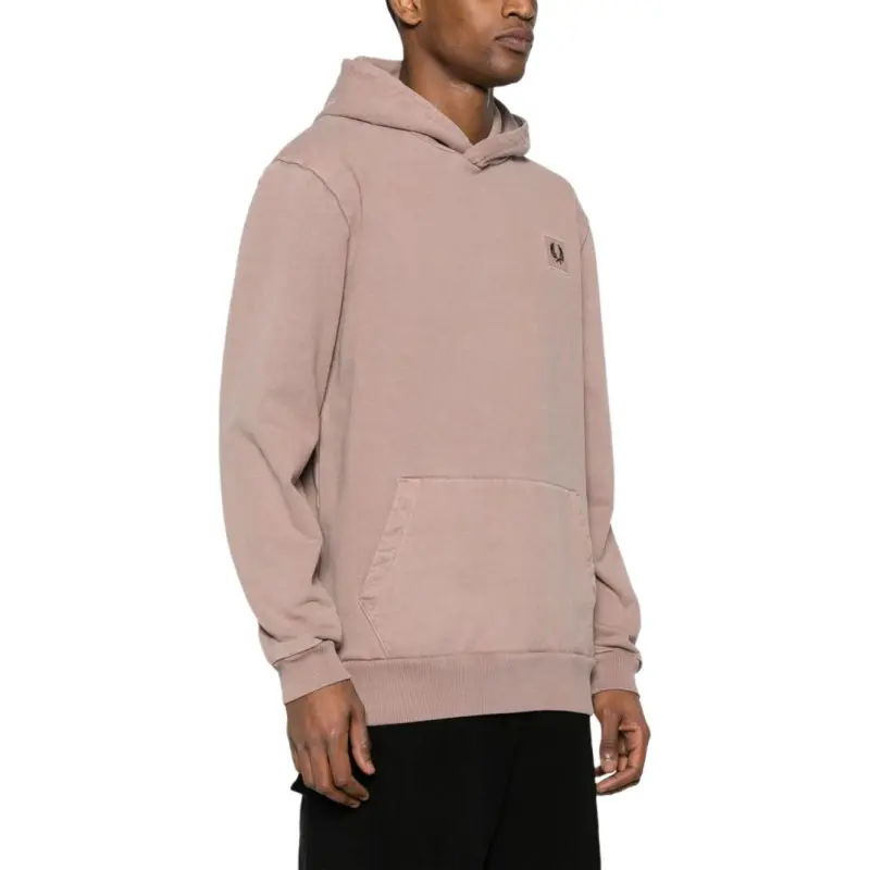 FRED PERRY Logo appliqué Hoodie-3