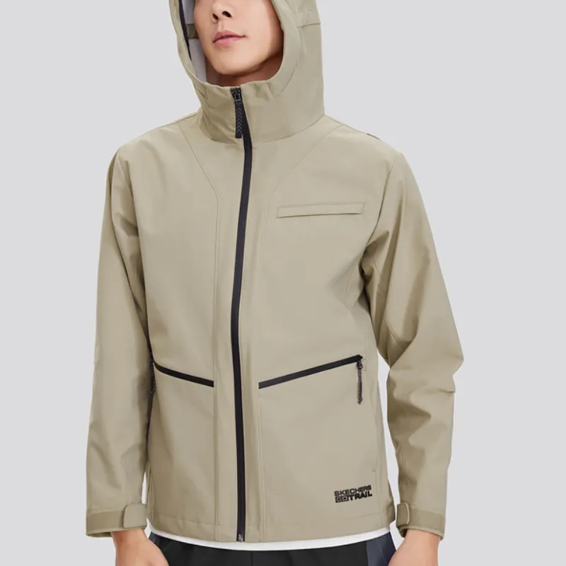 Skechers Jackets Coats Men's Cashew Nut Latte-3