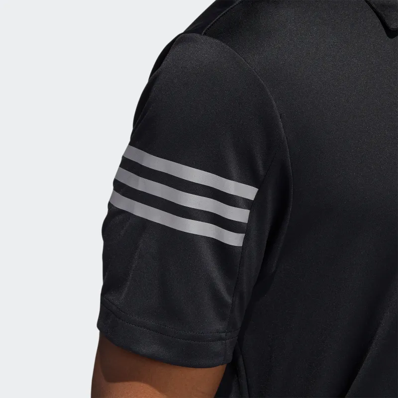 Adidas 3 STRIPES POLO SHIRT Polo Shirt Men Black/Gray-4