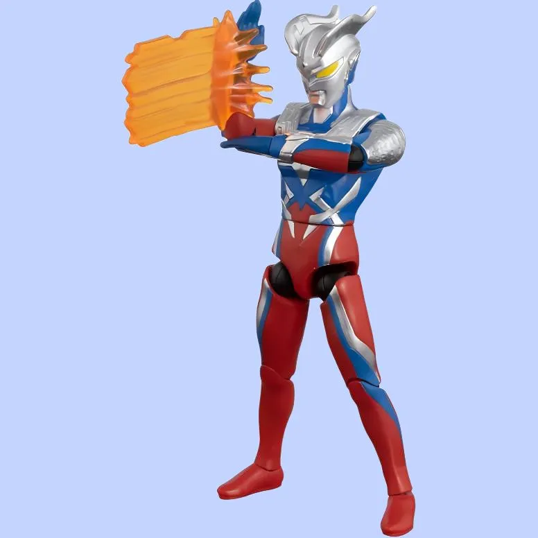 BANDAI Fine Ultra Posable Collection Hero Toy Ultraman Zero Action Figures-3
