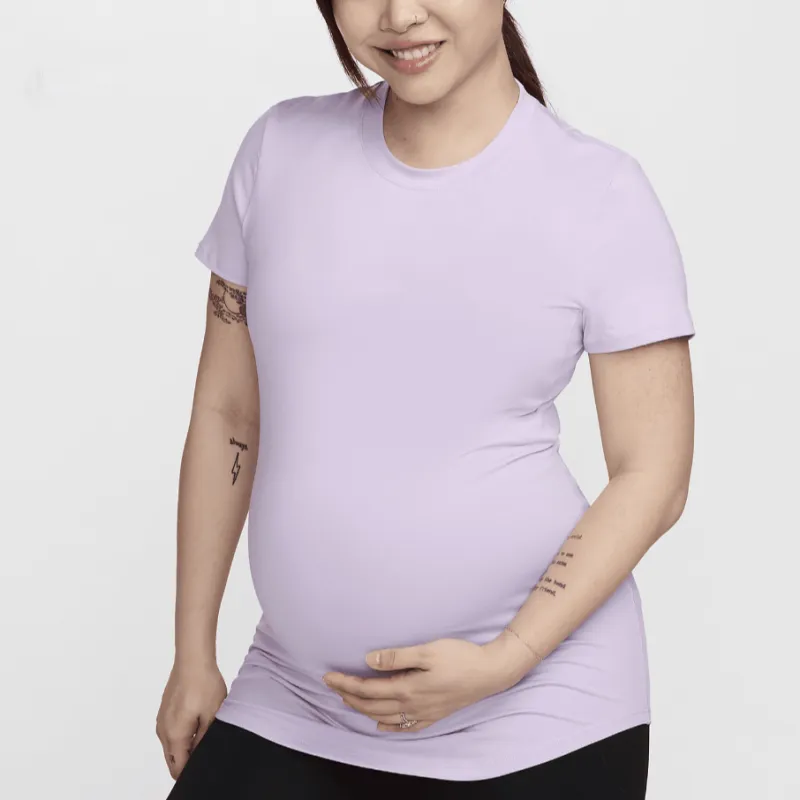 Nike Dri Fit T Shirt Women's Lilac Red-2