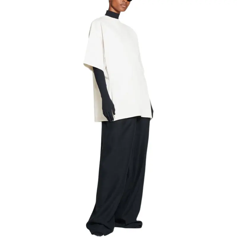 Balenciaga T Shirt Women's White Loose Fit Style-1
