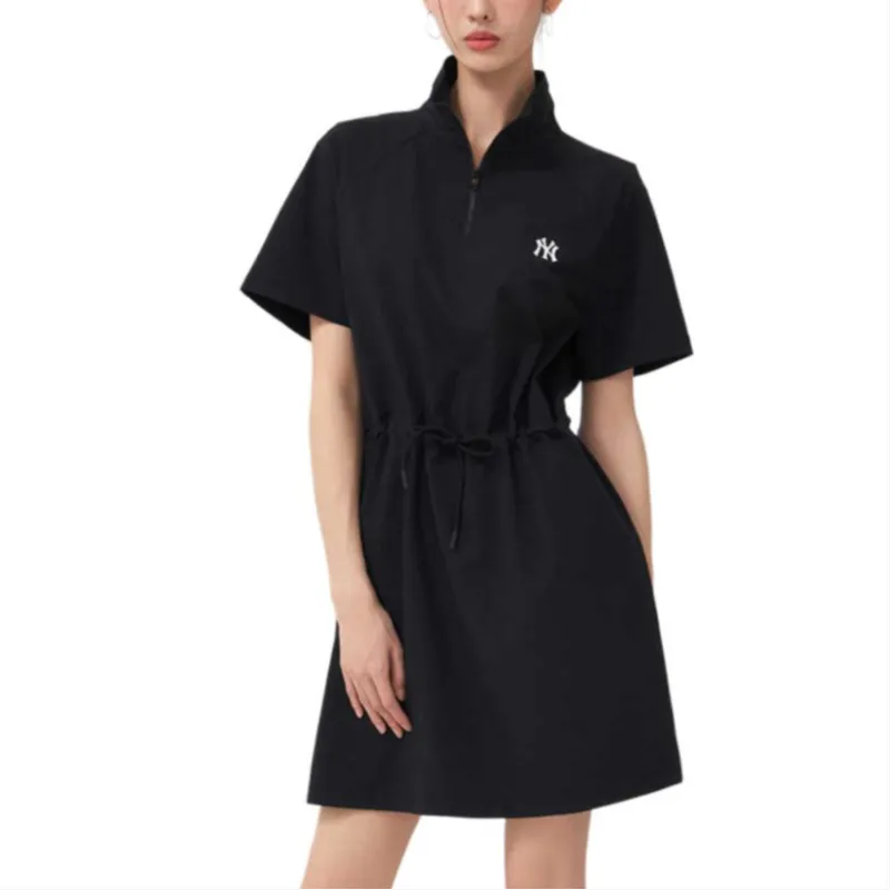 MLB New York Yankees Short Sleeved Dress Women's Black-3