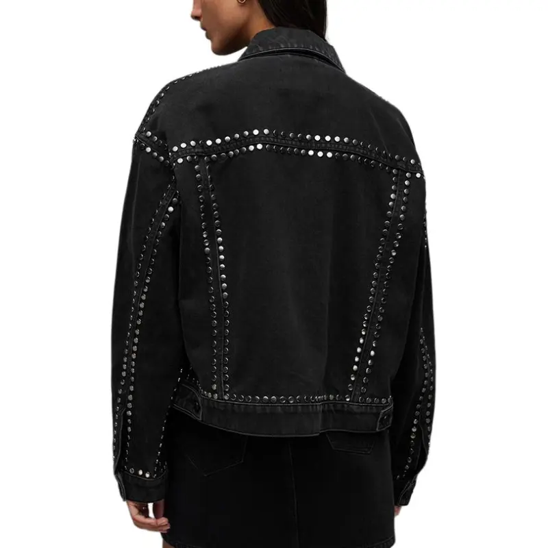 ALLSAINTS Denim Jacket Women's Black-1