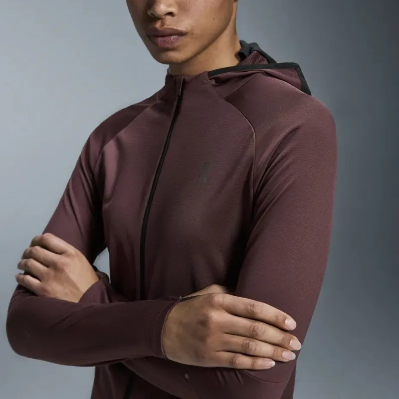 On Climate Zip Hoodie Jackets Coats Women's Mulberry Purple-2