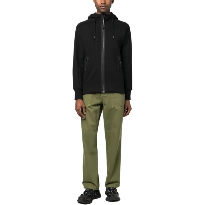 C.P.Company Goggles detail Zipped up Hoodie-4