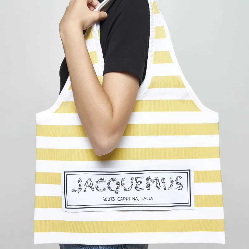 Jacquemus Le Tote Logo print Bag-4