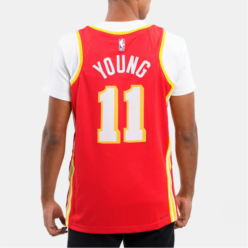 Nike Nba Atlanta Hawks Trae Young Icon Edition Swingman Jersey-3