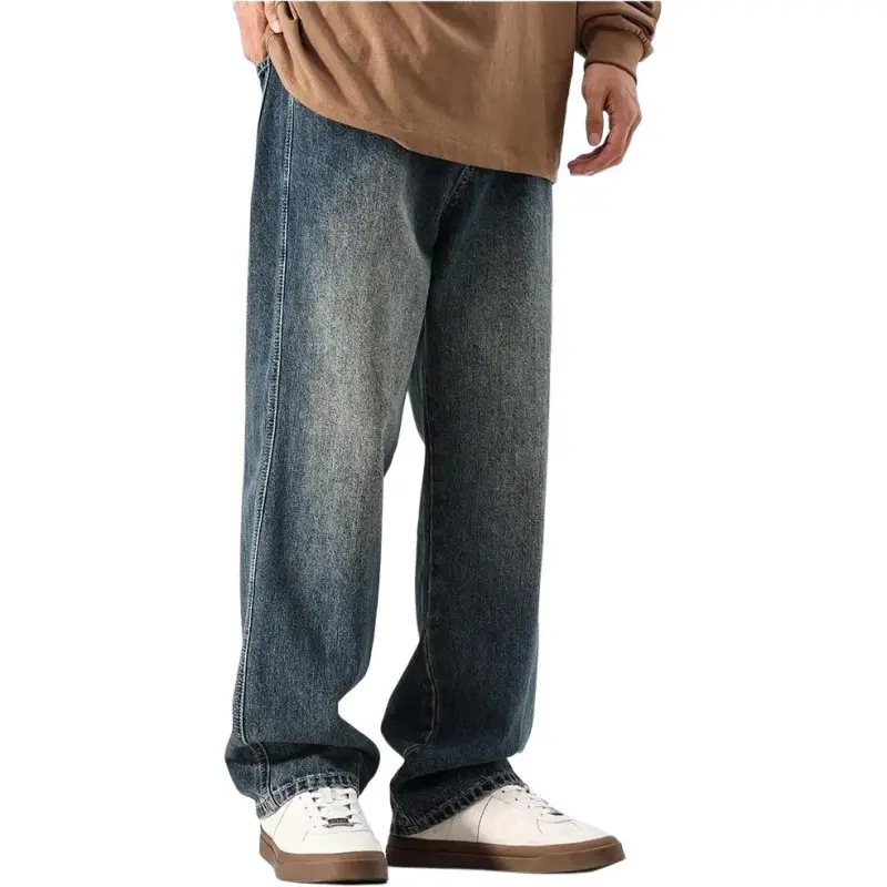 DUATOGE Jeans Men's Vintage Blue-1