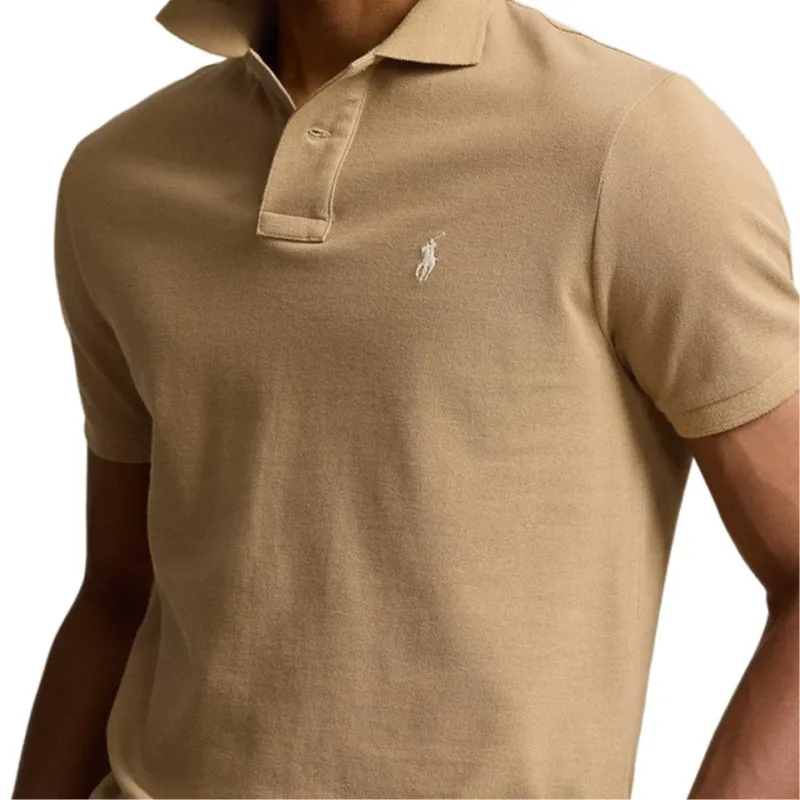 Polo Ralph Lauren SS25 Polo Shirt Men's Brown Yellow-4