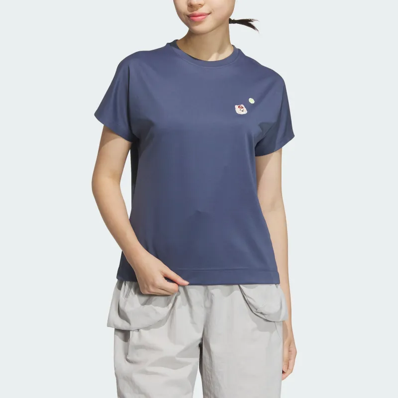 Adidas T Shirt Women's Ink Blue-1