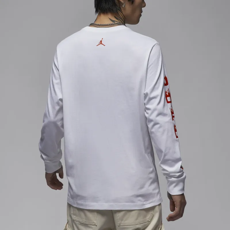 JORDAN Big Kids' "Up In Flames" Long Sleeve T-Shirt-2