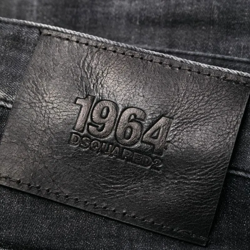 DSQUARED 2 Logo Patch Distressed Skinny Jeans-4