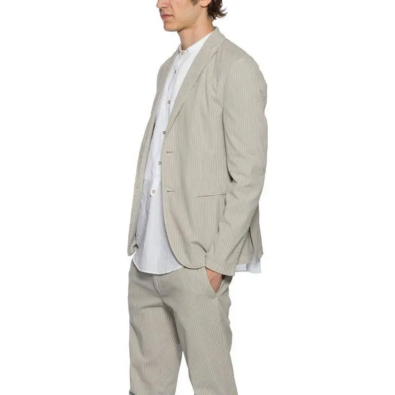 DANIELE ALESSANDRINI Business Suit Men's Beige-2