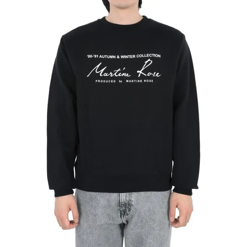 Martine Rose Logo Printed Crewneck Sweatshirt-4