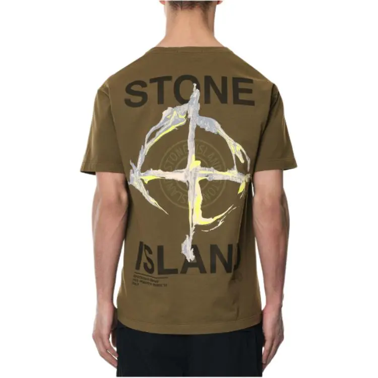STONE ISLAND T Shirt Men's Brown-3