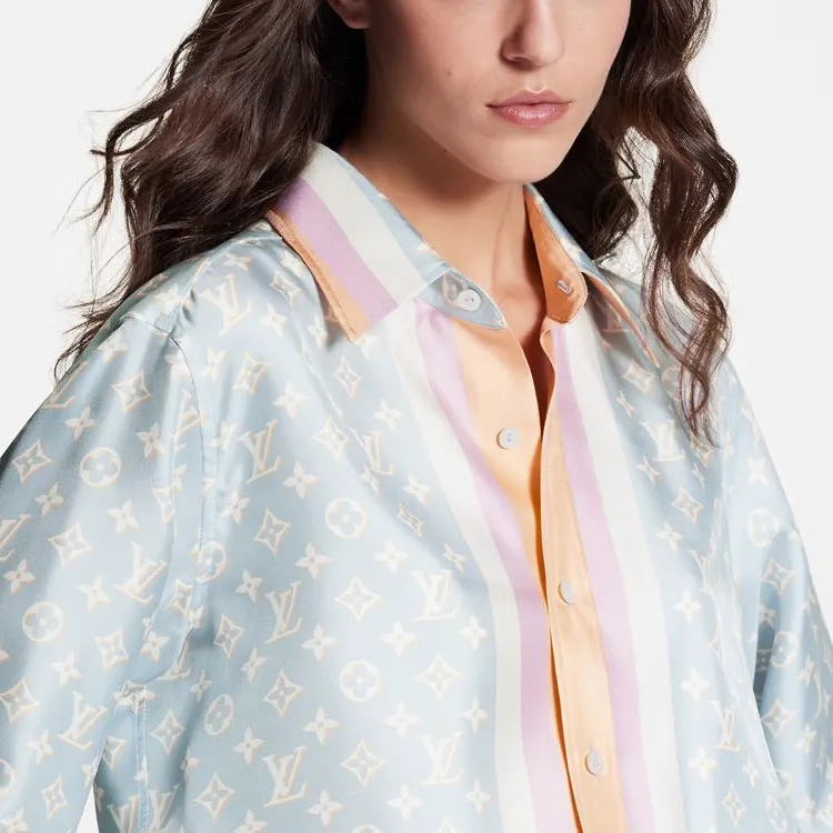 LOUIS VUITTON FW23 Shirt Women's Blue-4