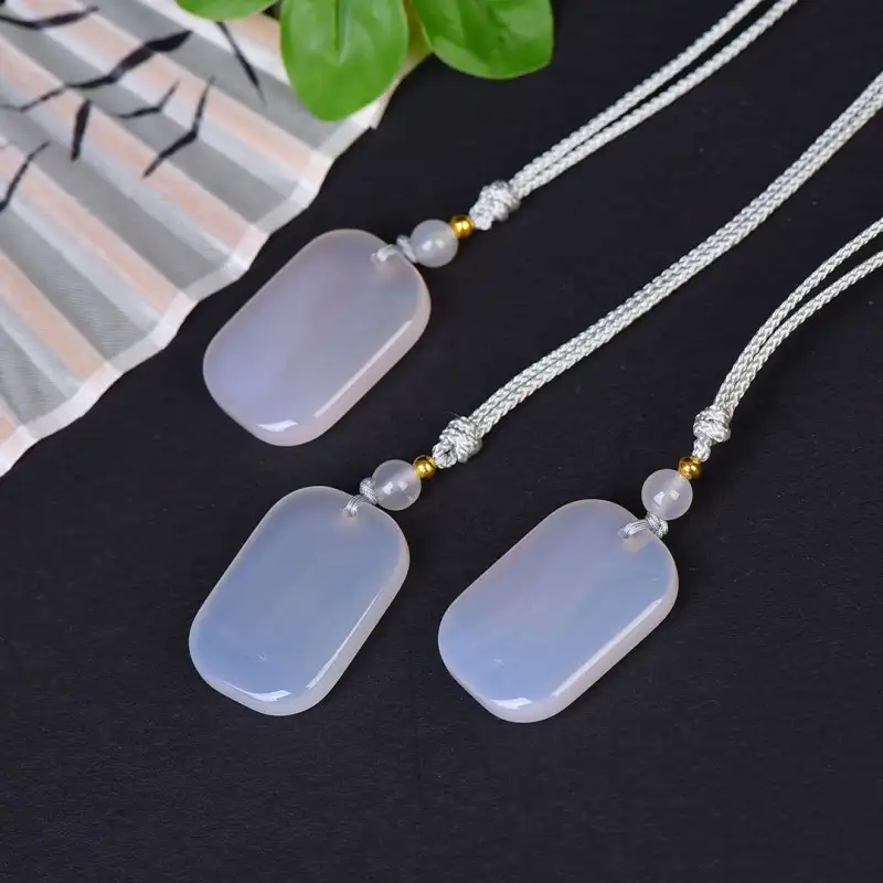 Grace Chalcedony Necklaces Unisex-5