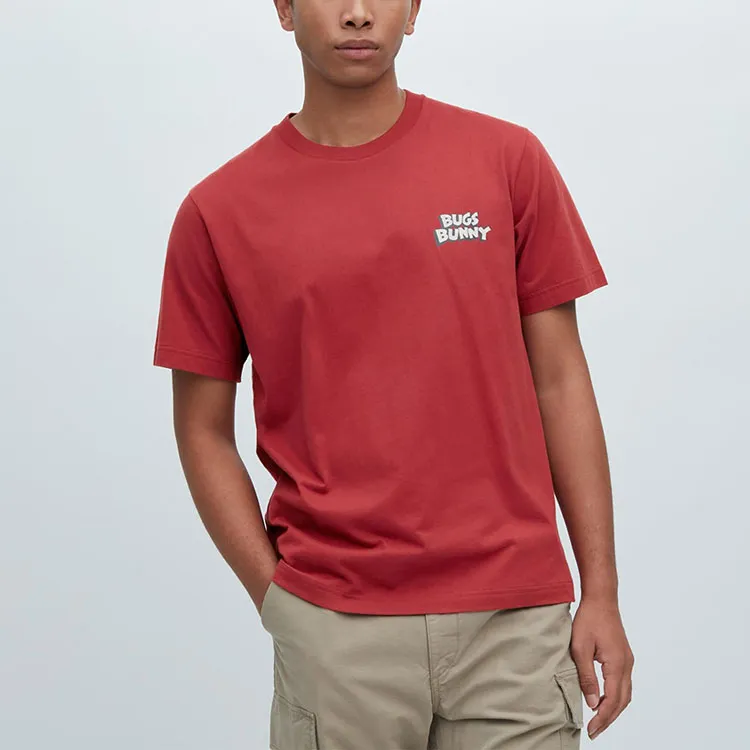 UNIQLO T Shirts Unisex Red-1
