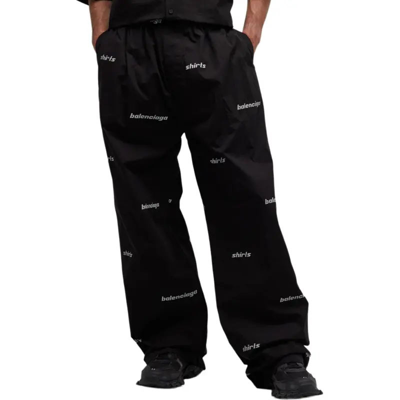 Balenciaga Logo-print Cotton Trousers-1