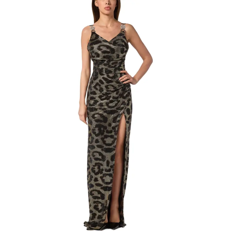 PHILIPP PLEIN Leopard Maxi Dress-1
