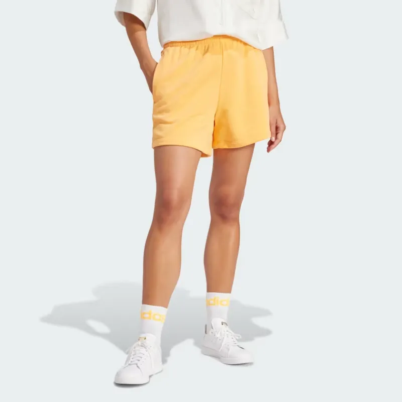 Adidas Originals ESSENTIALS Adicolor Essentials French Terry Shorts Casual Shorts Women's Yellow-3