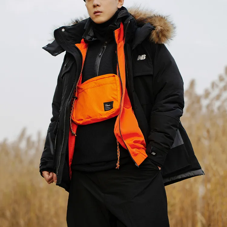 New Balance Down Jacket Winter Unisex Black-3