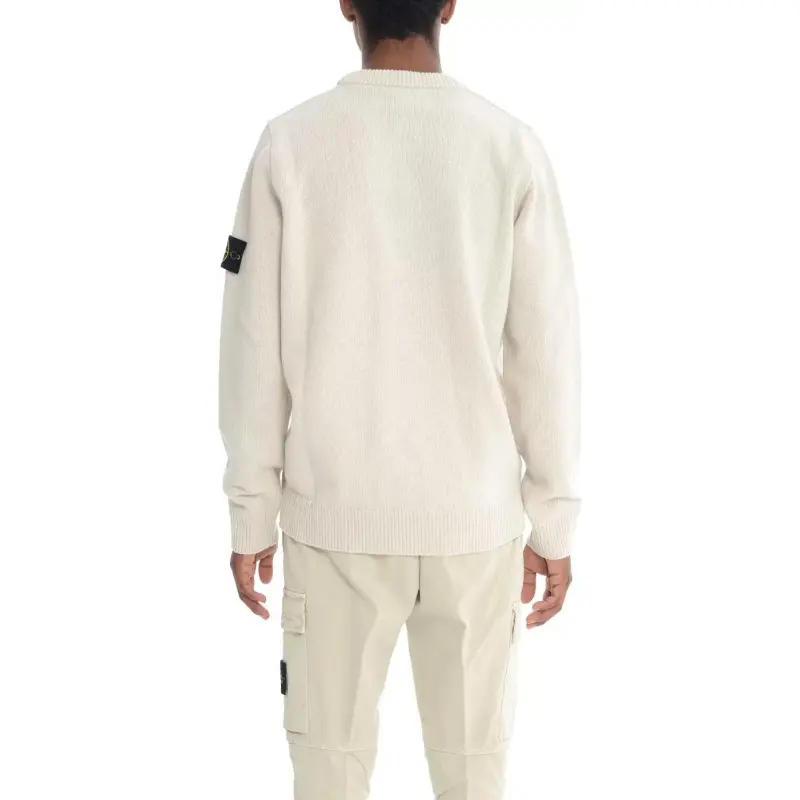 STONE ISLAND Logo Patch Crewneck Jumper-4