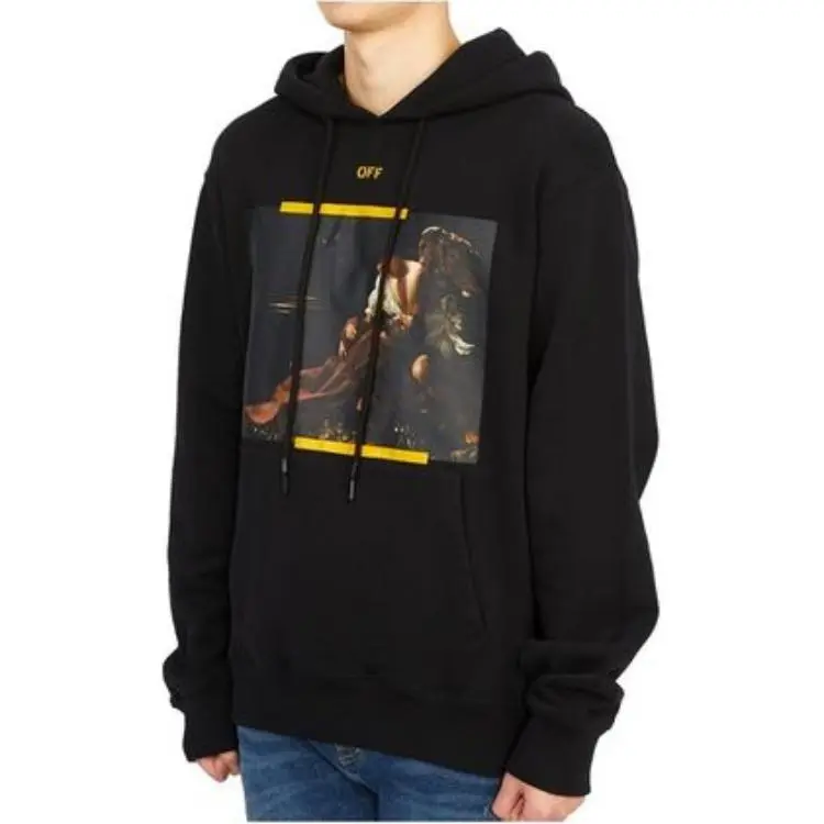OFF WHITE Arrow Caravaggio St. Fran Slim Hoodie-4