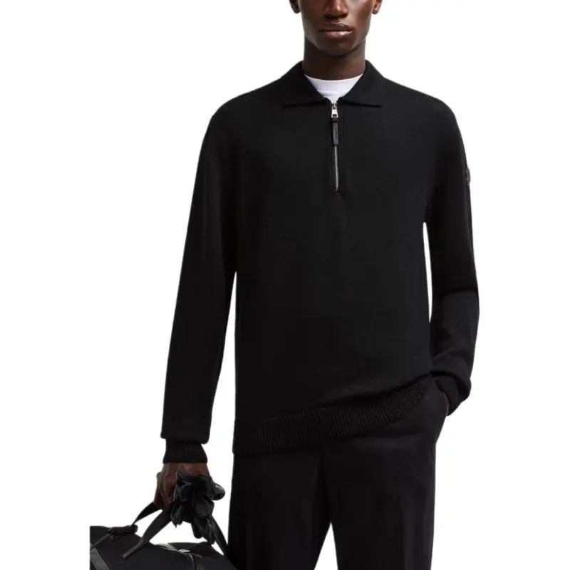 Moncler Long sleeved Polo Jumper-1