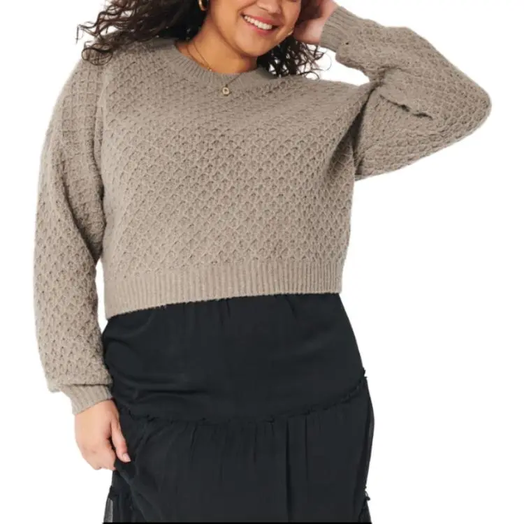 Hollister Sweater Women's Light Brown-2