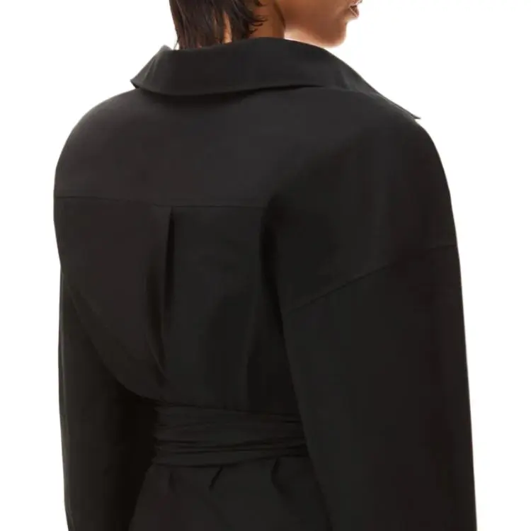 Alexander Wang Draped Cotton Shirt Dress-4